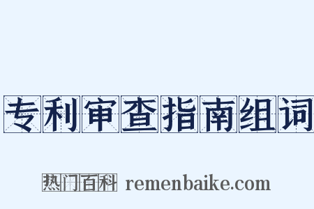 专利审查指南组词是什么意思的图片